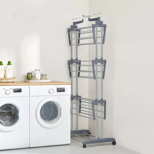 Stendibiancheria Multi-Tier con Ruote