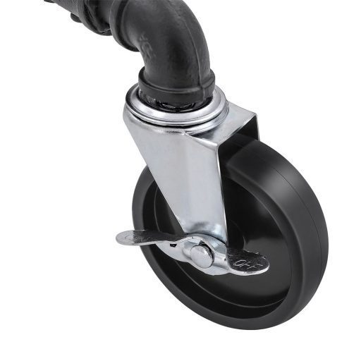 Rack per abiti a doppio braccio nero con capacità di 110 kg - Stile industriale