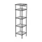 Mobile 5 Ripiani per Bagno, 30 x 30 x 121 cm