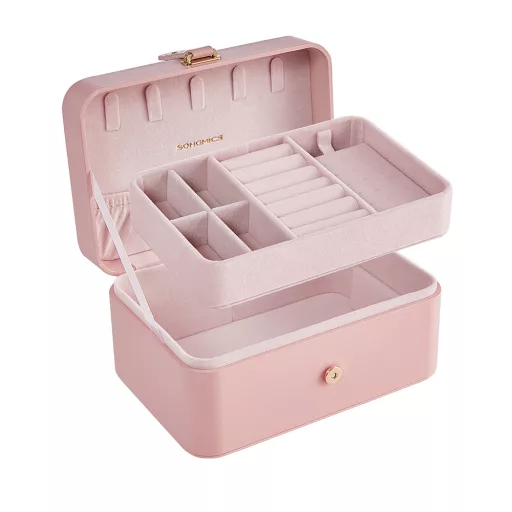 Organizer Gioielli Rosa 16x11x7.8cm
