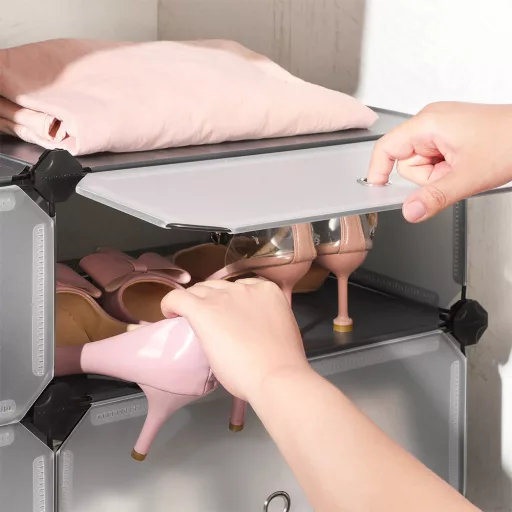 Armadio di Stoccaggio in Plastica, Grigio