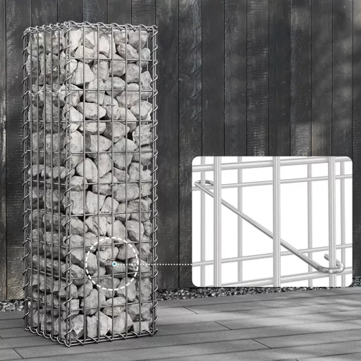 Cesta Gabion in Acciaio 100 x 30 x 30 cm