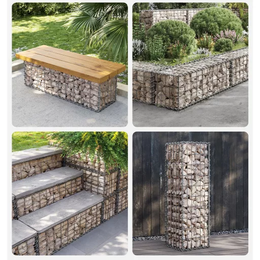 Cesta Gabion in Acciaio 100 x 30 x 30 cm