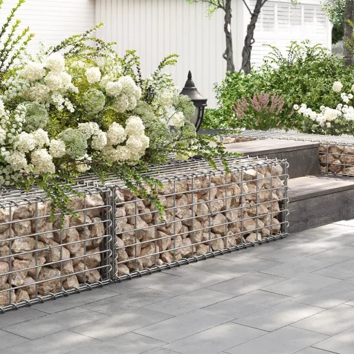 Cesta Gabion in Acciaio 100 x 30 x 30 cm