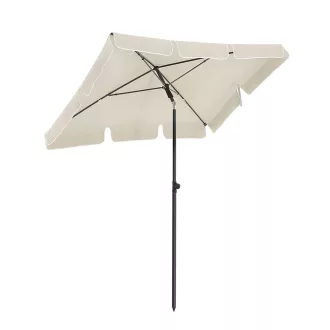 Ombrellone Regolabile con Borsa, 2x1.25m Beige