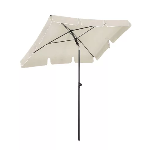 Ombrellone Regolabile con Borsa, 2x1.25m Beige