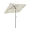 Ombrellone Regolabile con Borsa, 2x1.25m Beige