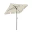 Ombrellone Regolabile con Borsa, 2x1.25m Beige