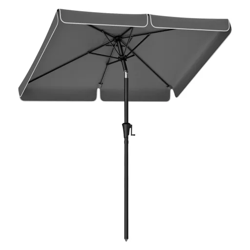 Parasol Regolabile 2x1.5m Grigio