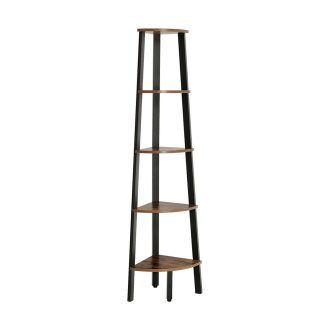 Mensola Angolare, Nera 37.2x37.2x159cm