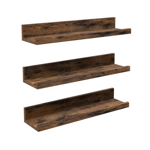 Set di mensole da parete in legno a 3 pezzi
