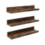 Set di mensole da parete in legno a 3 pezzi