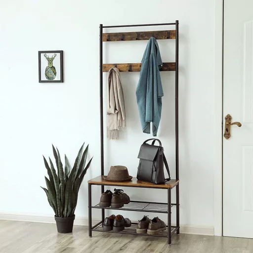 Pannello da ingresso, marrone, 32 × 70 × 175 cm